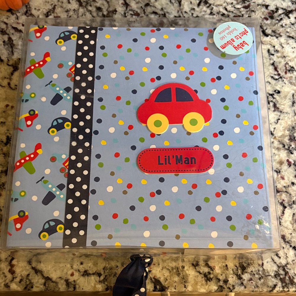 Baby Essentials Blue Baby Photo Album 4x6 photos holds 160 photos